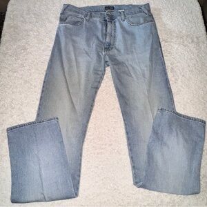 Armani Jeans Light Blue Straight Leg Denim Size 34